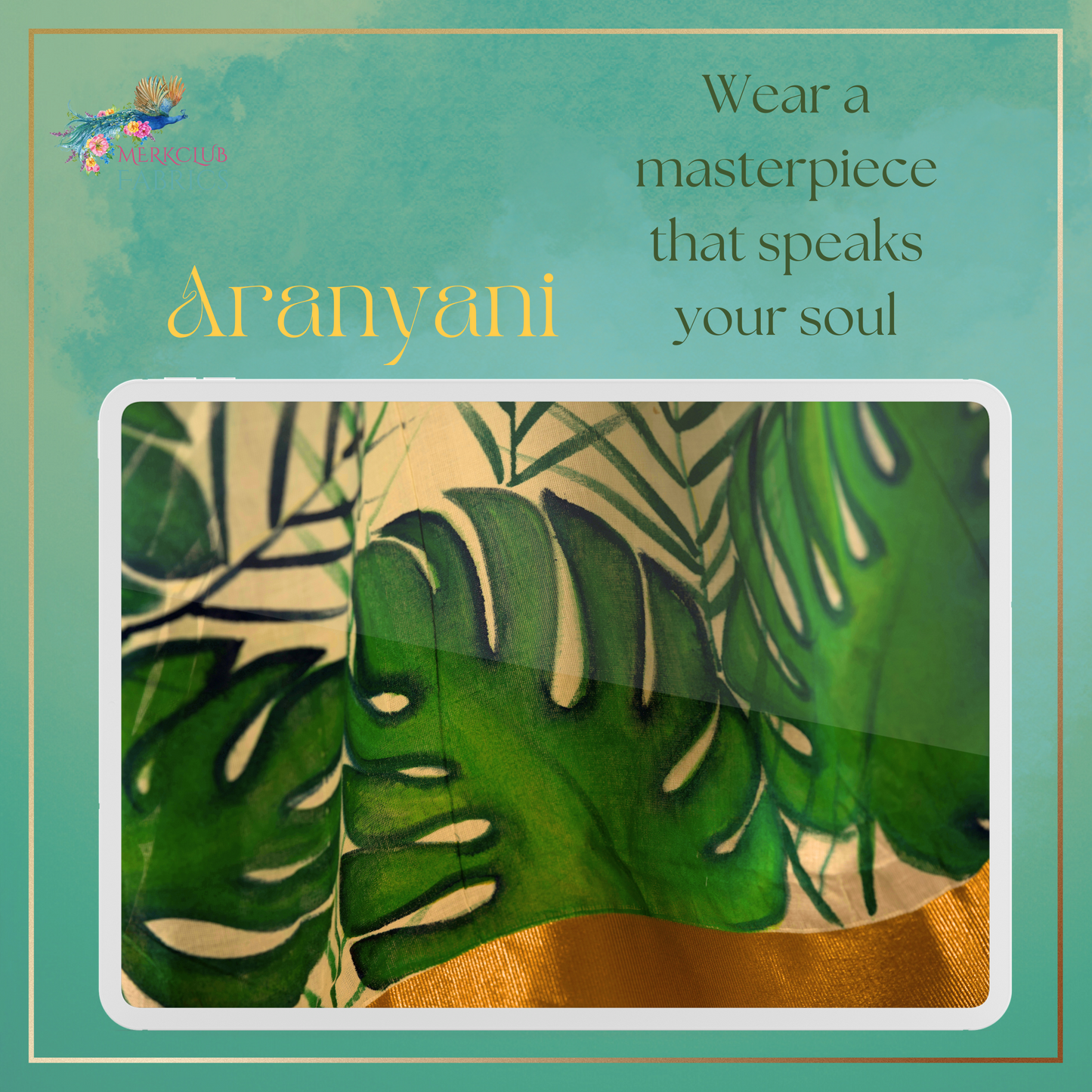Handcrafted Kerala Heritage Saree - Aranyani