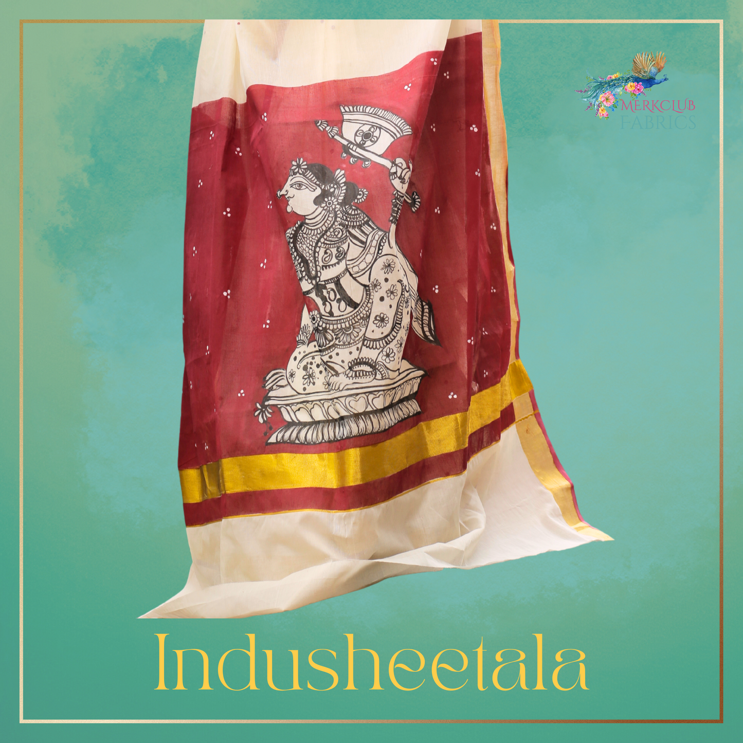 Handcrafted Kerala Heritage Saree - Indusheetala