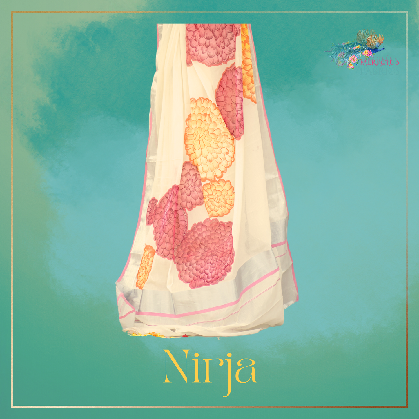 Handcrafted Kerala Heritage Saree - Nirja