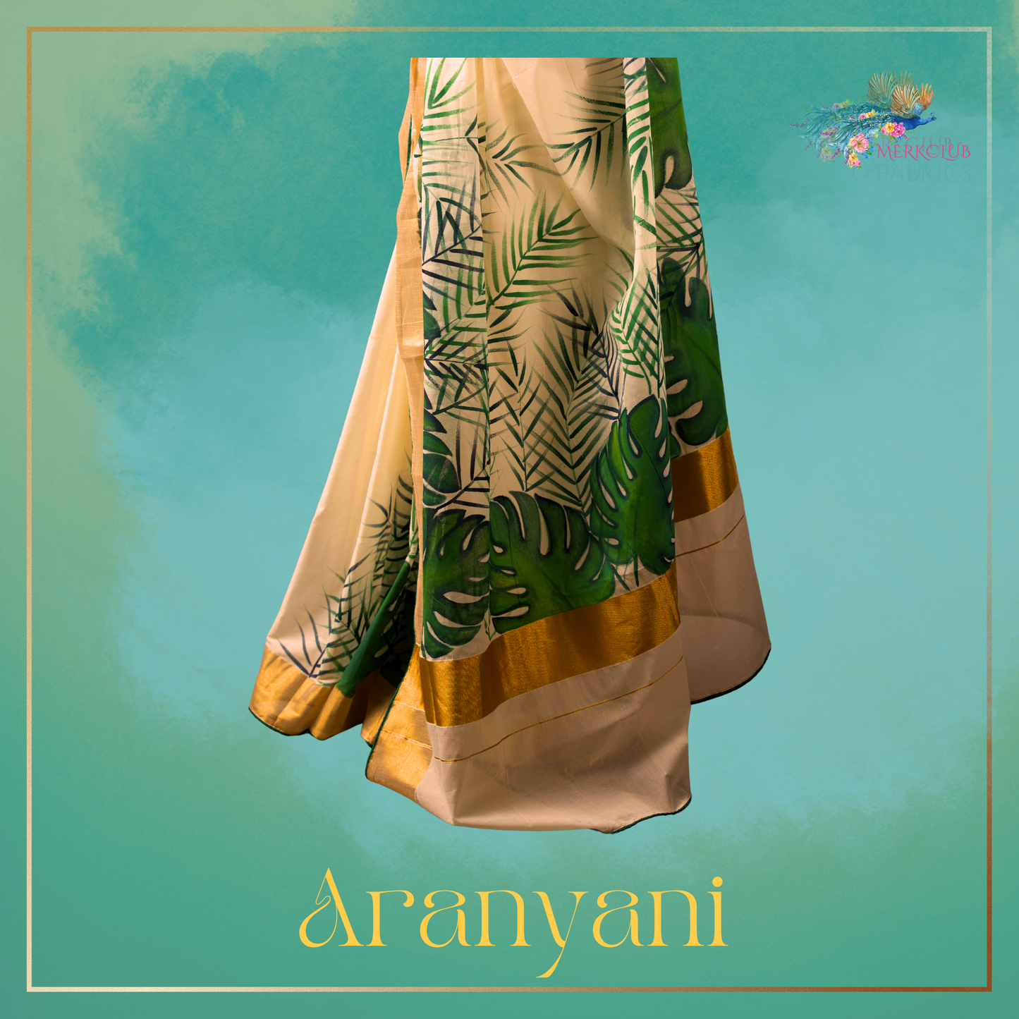 Handcrafted Kerala Heritage Saree - Aranyani