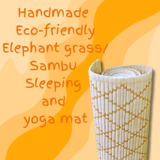 Handmade Eco-friendly Elephant grass/Sambu Sleeping and yoga mat