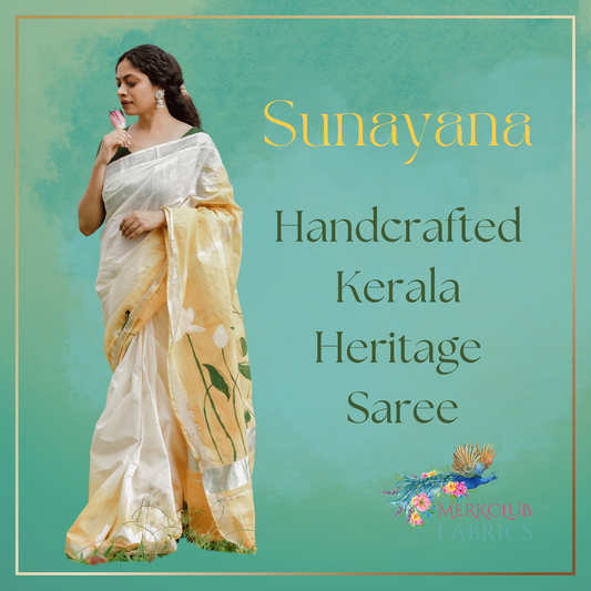 Handcrafted Kerala Heritage Saree - Sunayana