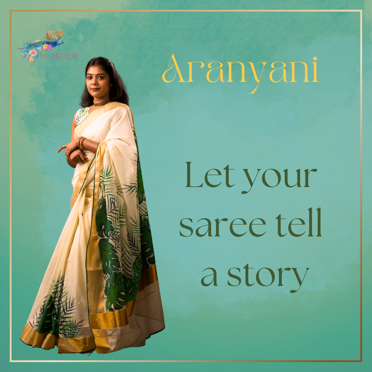 Handcrafted Kerala Heritage Saree - Aranyani