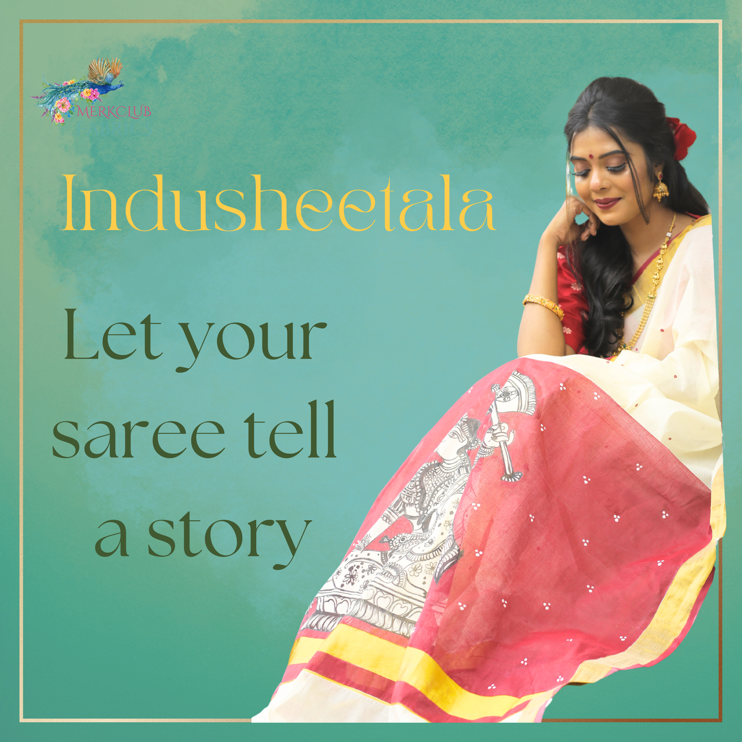 Handcrafted Kerala Heritage Saree - Indusheetala