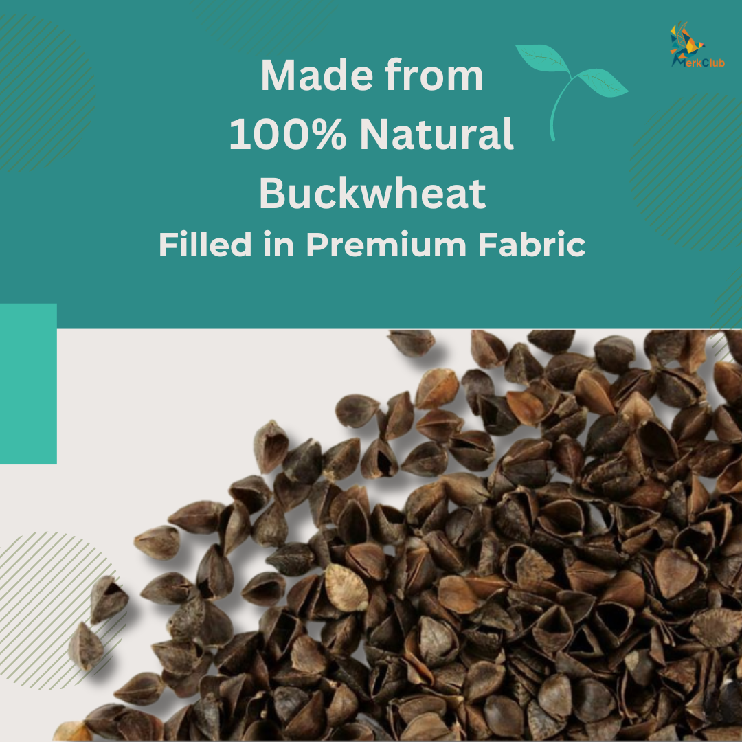 Natural-Handmade Premium Buckwheat Hull Pillow