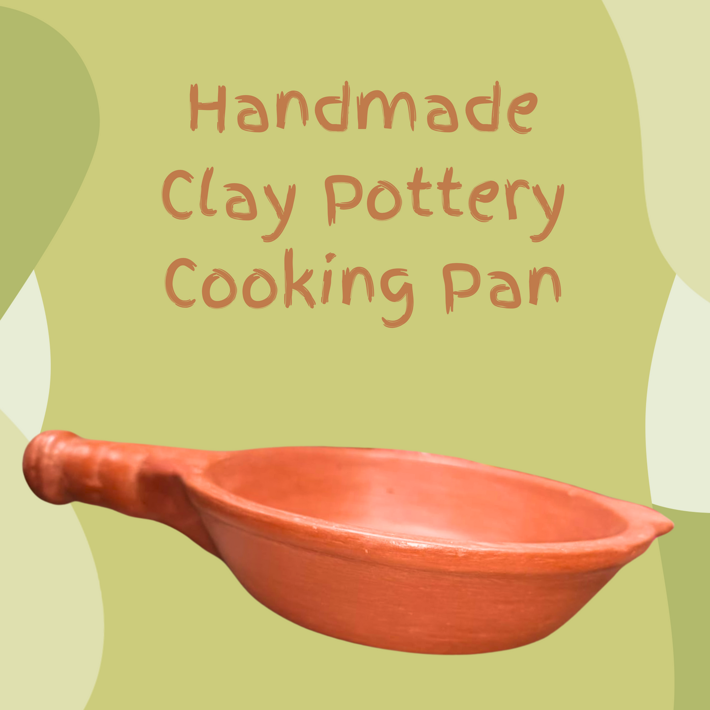 Handmade Clay Pottery Cooking Pan