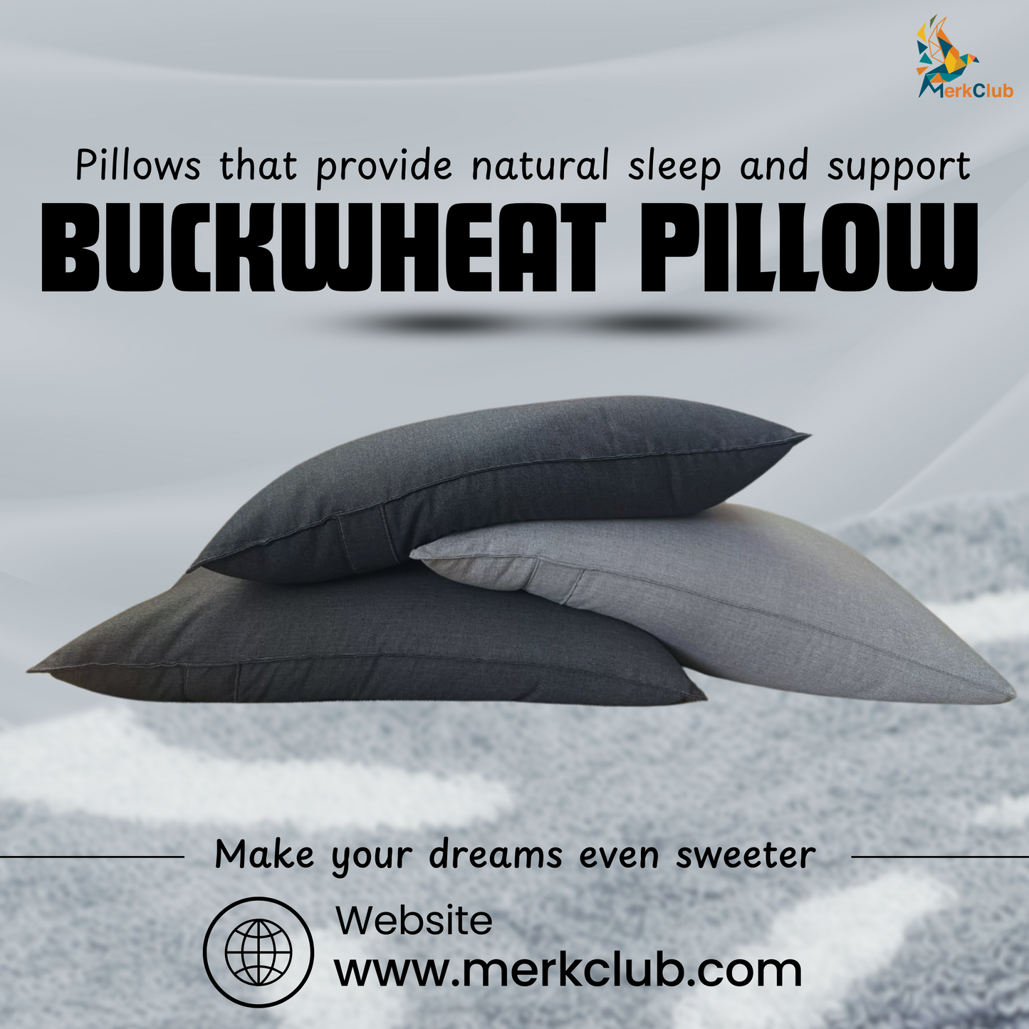 Natural-Handmade Premium Buckwheat Hull Pillow