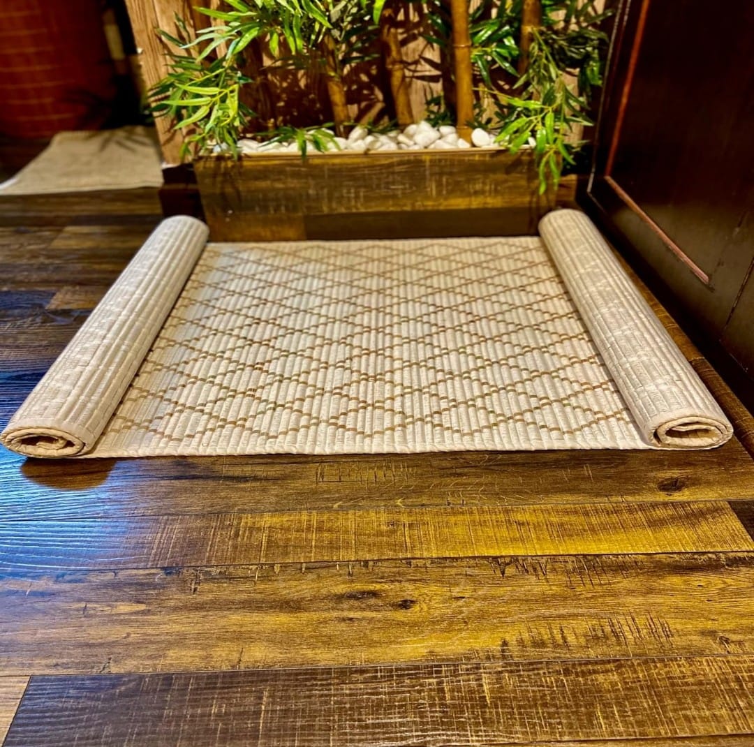 Handmade Eco-friendly Elephant grass/Sambu Sleeping and yoga mat