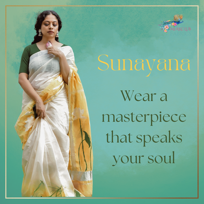 Handcrafted Kerala Heritage Saree - Sunayana