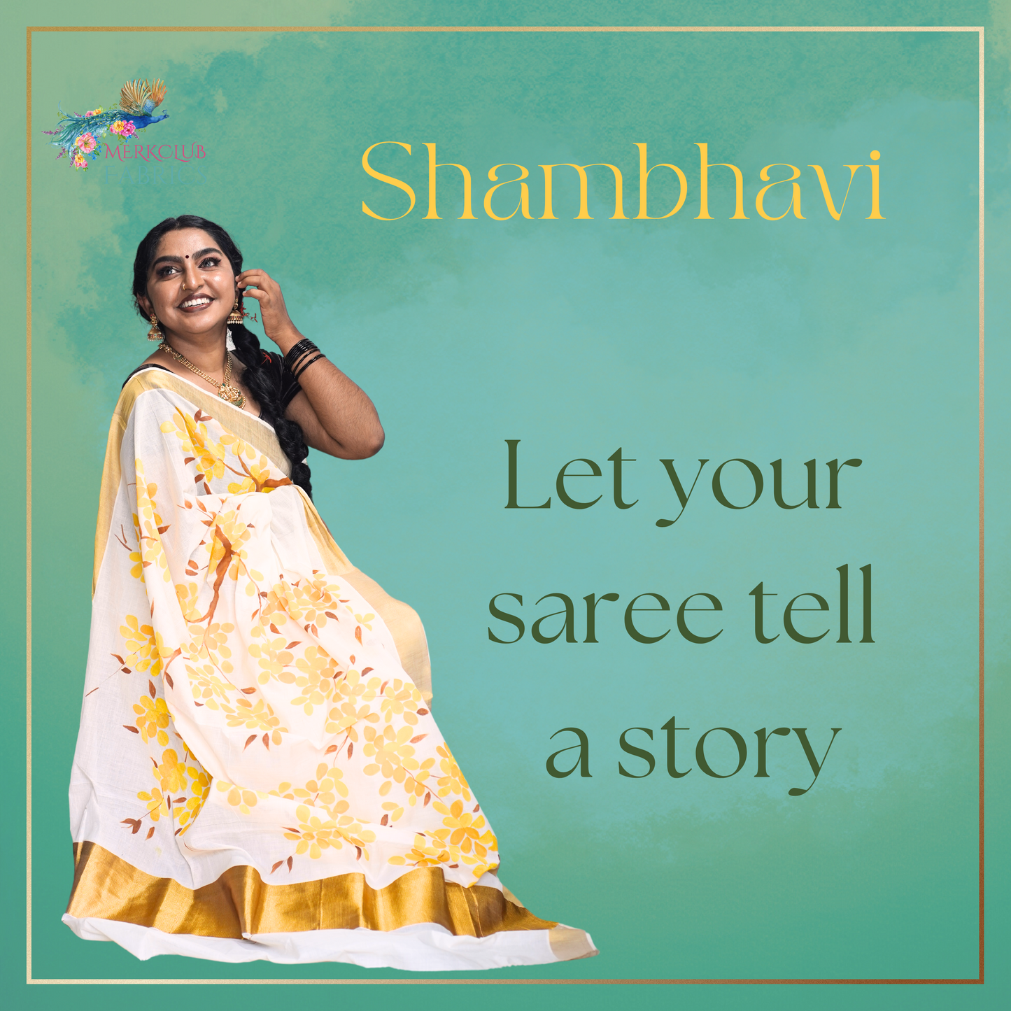 Handcrafted Kerala Heritage Saree - Shambhavi